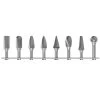 1/2 in. Dia Standard Cut Carbide Burr Set with 1/4 in. Steel Shanks Set (8-Piece) by CLE-LINE