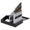 Black and Gold High Speed Drill Bit Set (15-Piece) by CLE-LINE