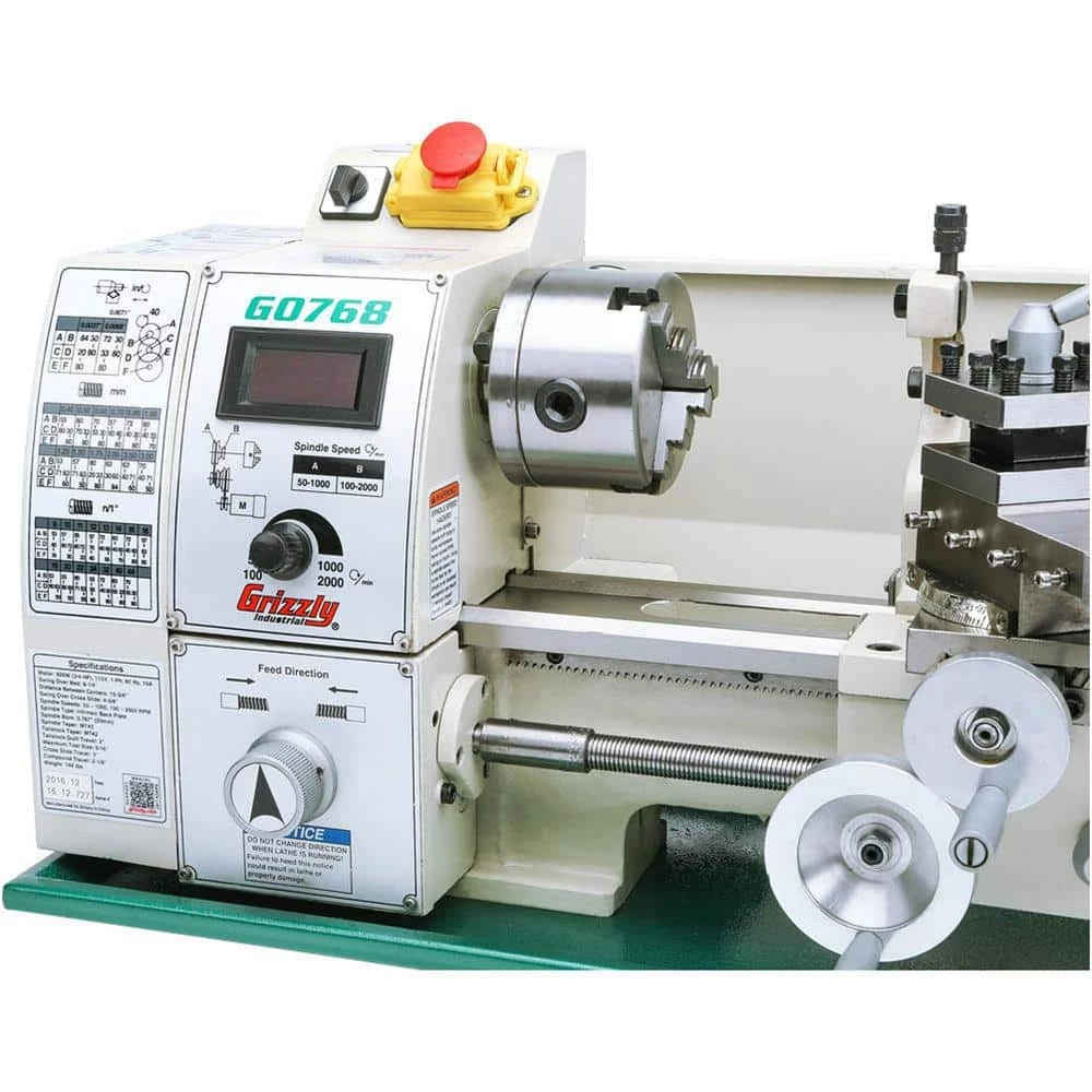 8 in. x 16 in. Variable-Speed Lathe by Grizzly Industrial 6 8 in. x 16 in. Variable-Speed Lathe by Grizzly Industrial - Image 4