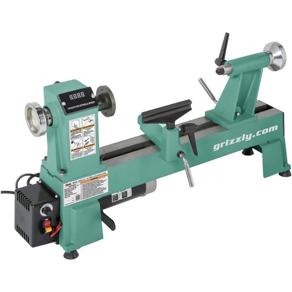 12 in. x 18 in. Variable-Speed Wood Lathe by Grizzly Industrial 3 12 in. x 18 in. Variable-Speed Wood Lathe by Grizzly Industrial