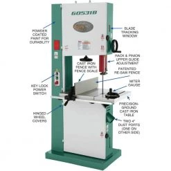 21" 5 HP Industrial Bandsaw with Brake by Grizzly Industrial -Cheap Milton Store grizzly industrial stationary band saws g0531b c3 1000