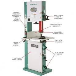 17" Metal/Wood Bandsaw w/Inverter Motor by Grizzly Industrial 11 17" Metal/Wood Bandsaw w/Inverter Motor by Grizzly Industrial -Cheap Milton Store grizzly industrial stationary band saws g0640x c3 1000