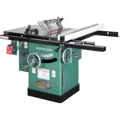 10 in. 3 HP 240-Volt Cabinet Left-Tilting Table Saw by Grizzly Industrial