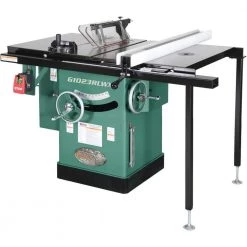 10 in. 5 HP 240-Volt Cabinet Left-Tilting Table Saw by Grizzly Industrial