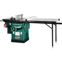 10 in. 5 HP 240-Volt Cabinet Table Saw with 7 ft. Rails by Grizzly Industrial