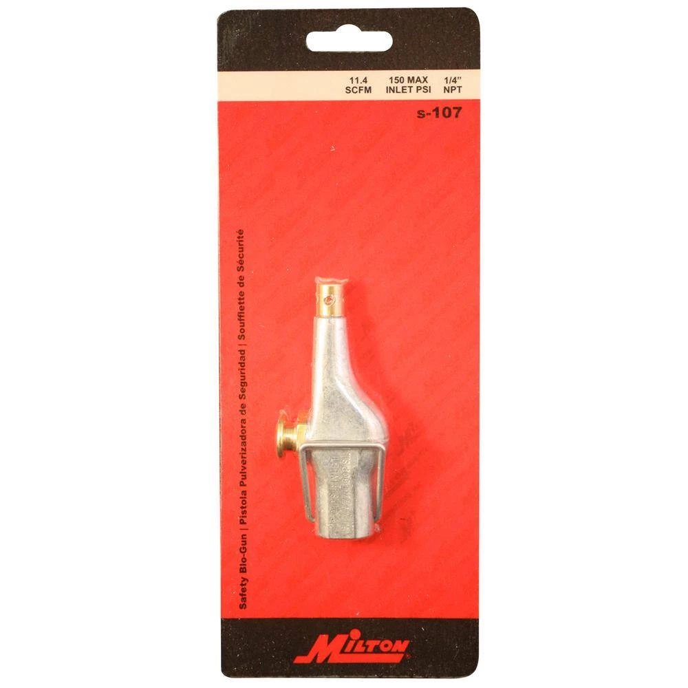 1/4 in. NPT Button Style Blow Gun by Milton 4 1/4 in. NPT Button Style Blow Gun by Milton - Image 2