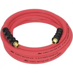 ULR 1/2 in. ID x 25 ft. (3/8 in. MNPT) Ultra-Lightweight Durable Rubber Air Hose for Extreme Environments by Milton