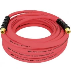 ULR 1/2 in. ID x 50 ft. (1/2 in. MNPT) Ultra-Lightweight Durable Rubber Air Hose for Extreme Environments by Milton