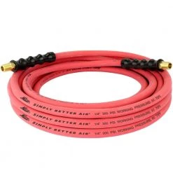 ULR 1/4 in. ID x 25 ft. (1/4 in. MNPT) Ultra-Lightweight Durable Rubber Air Hose for Extreme Environments by Milton