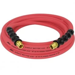 ULR 3/8 in. ID x 25 ft. (3/8 in. MNPT) Ultra-Lightweight Durable Rubber Air Hose for Extreme Environments by Milton