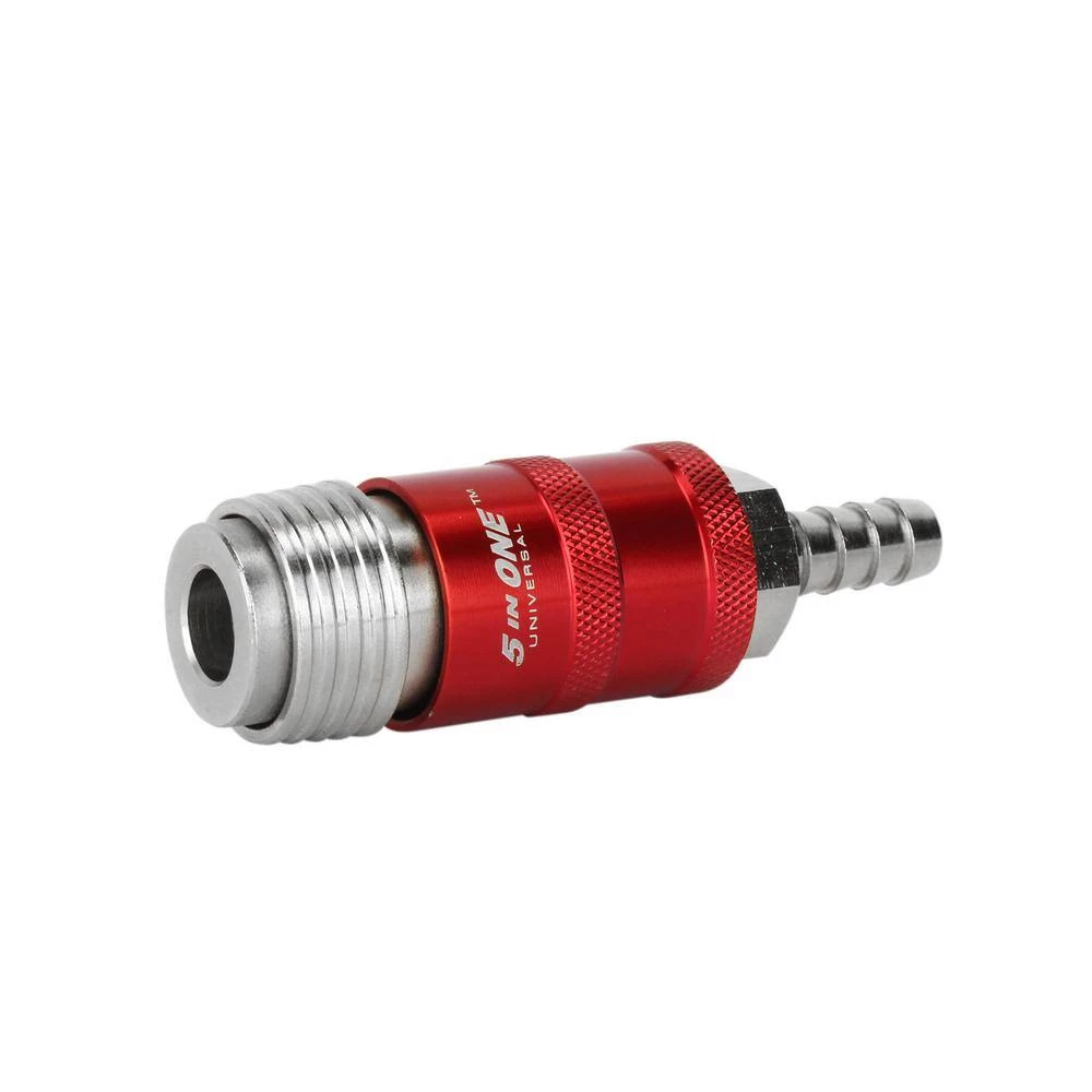 5-In-ONE 3/8 in. ID Universal Safety Exhaust Hose Barb Coupler (Box of 50) by Milton 4 5-In-ONE 3/8 in. ID Universal Safety Exhaust Hose Barb Coupler (Box of 50) by Milton - Image 2