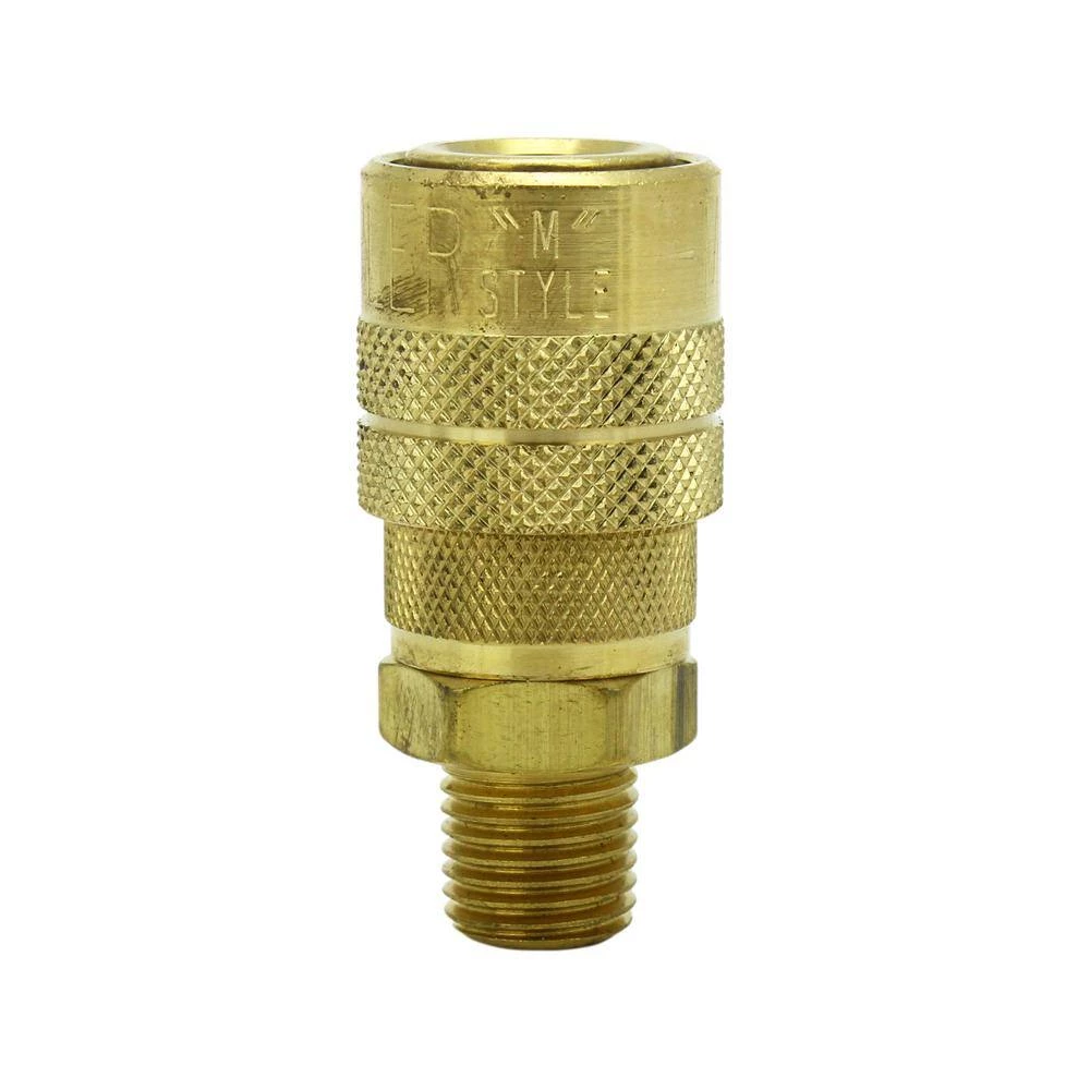 1/4 in. Male NPT M Style (Industrial) Air fitting Quick Connect Coupler (Box of 10) by Milton 4 1/4 in. Male NPT M Style (Industrial) Air fitting Quick Connect Coupler (Box of 10) by Milton - Image 2
