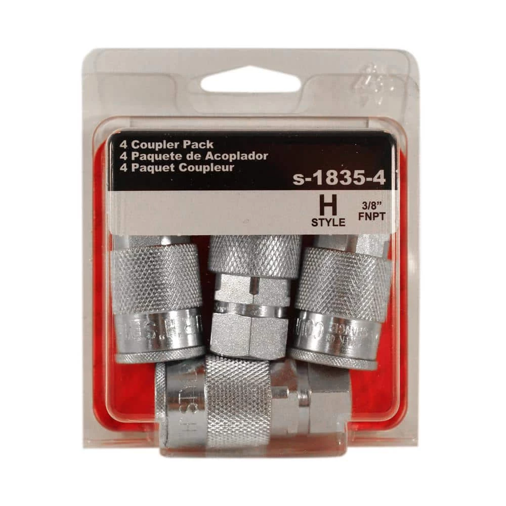 3/8 in. FNPT H Style Coupler by Milton 4 3/8 in. FNPT H Style Coupler by Milton - Image 2