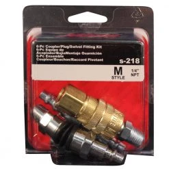 1/4 in. M Style Swivel Coupler and Plug Air Tool Fitting Kit (6-Piece) by Milton -Cheap Milton Store milton air tool fittings s 218 31 1000