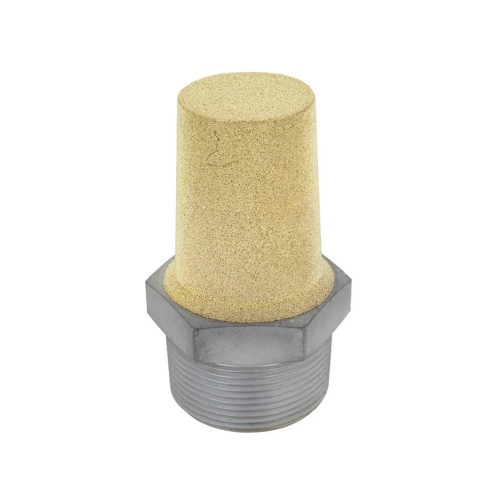 Pneumatic Exhaust Muffler, 1-1/2 in. MNPT 40 Micron by Milton 3 Pneumatic Exhaust Muffler, 1-1/2 in. MNPT 40 Micron by Milton